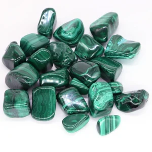 Natural Malachite Tumbled Stone Healing Quartz Crystal Mineral Specimen Teaching Research Reiki Green Gemstone Collectible Decor