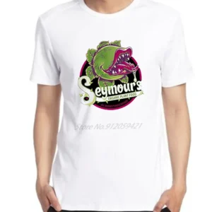 Seymours Organic Plant Food Little Shop Horrors 80s Cult Film Classic DIY Graphic T Shirts Oversize t-shirts Summer Men Clothing